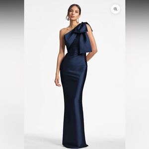 Elegant Sachin & Babi One-Shoulder Bonnie Gown